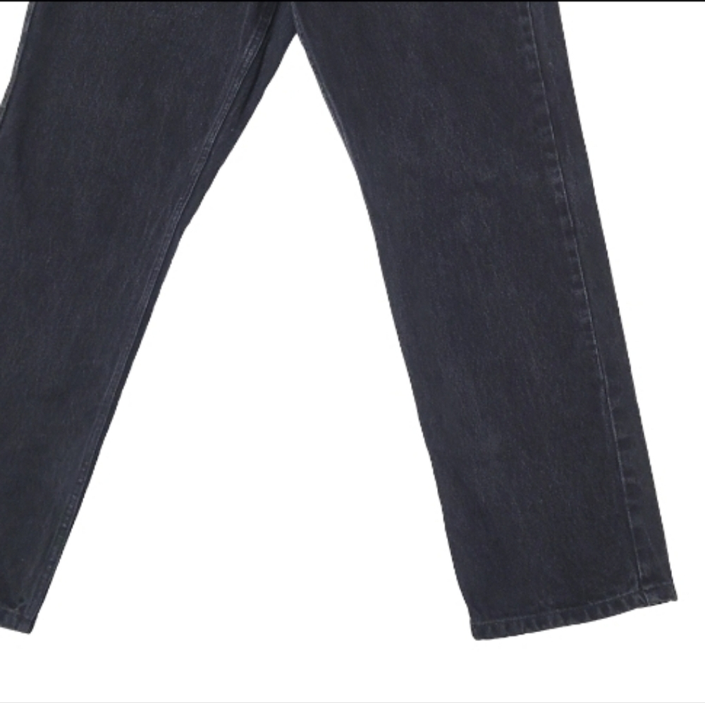 Tommy Hilfiger Vintage 90s Black Stone Wash High Waisted Tapered Leg Denim Jeans - Picture 5 of 10